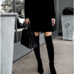black sweater dress